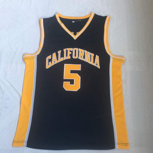California Golden Bears Dark Blue #5 KIDD NCAA Basketball Jersey