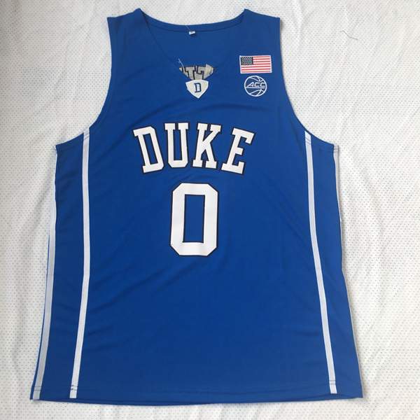 Duke Blue Devils Blue #0 TATUM NCAA Basketball Jersey 02