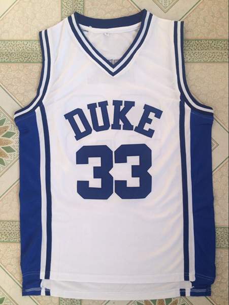 Duke Blue Devils White #33 HILL NCAA Basketball Jersey