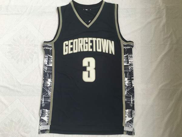 Georgetown Hoyas Dark Blue #3 IVERSON NCAA Basketball Jersey