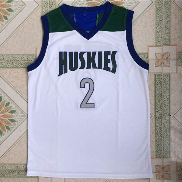 Huskies White #2 LONZO BALL Basketball Jersey