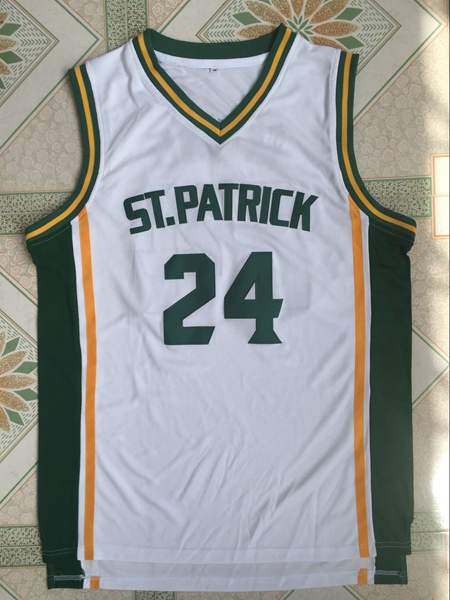 ST.Patrick White #24 IRVING Basketball Jersey