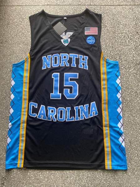North Carolina Tar Heels Black #15 CARTER NCAA Basketball Jersey