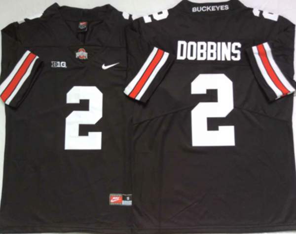 Ohio State Buckeyes Black #2 DOBBINS NCAA Football Jersey 02