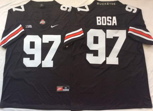 Ohio State Buckeyes Black #97 BOSA NCAA Football Jersey