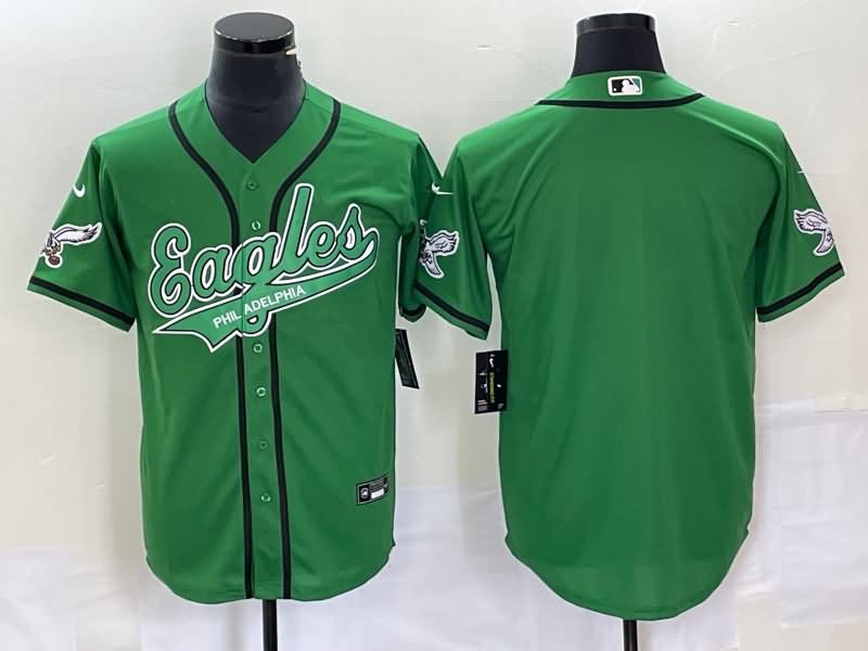 Philadelphia Eagles Green MLB&NFL Jersey 03