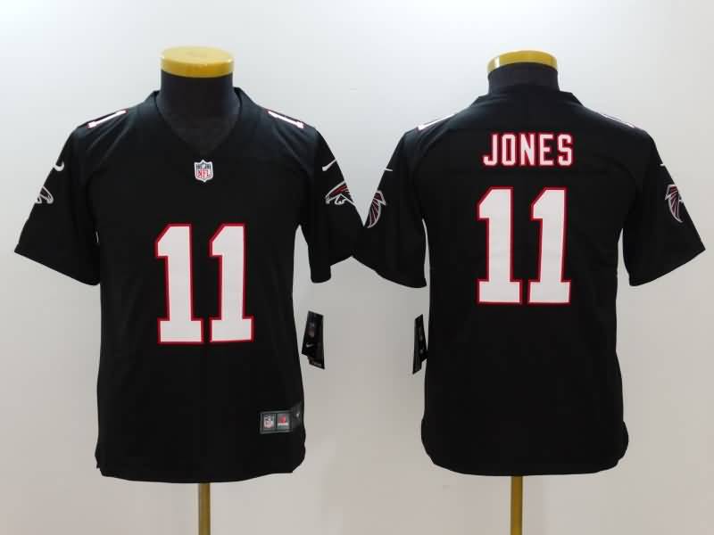 Kids Atlanta Falcons Black #11 JONES NFL Jersey