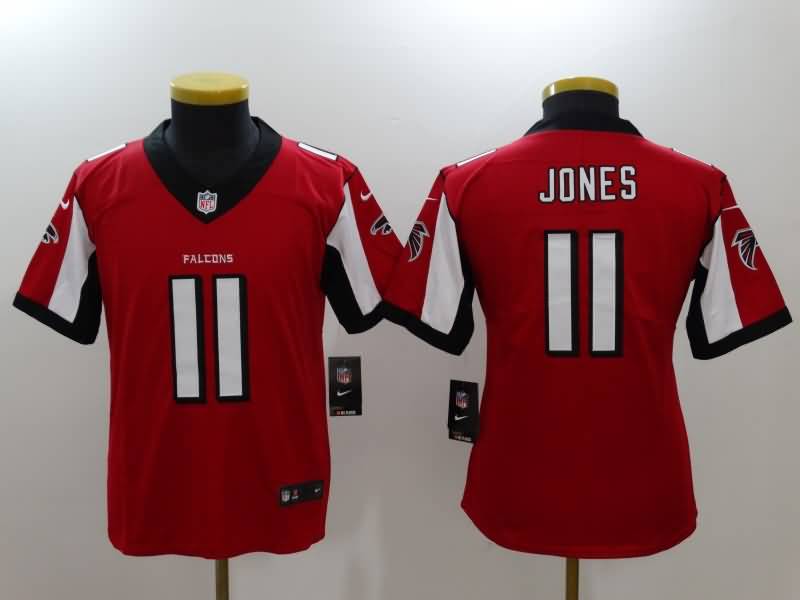 Kids Atlanta Falcons Red #11 JONES NFL Jersey