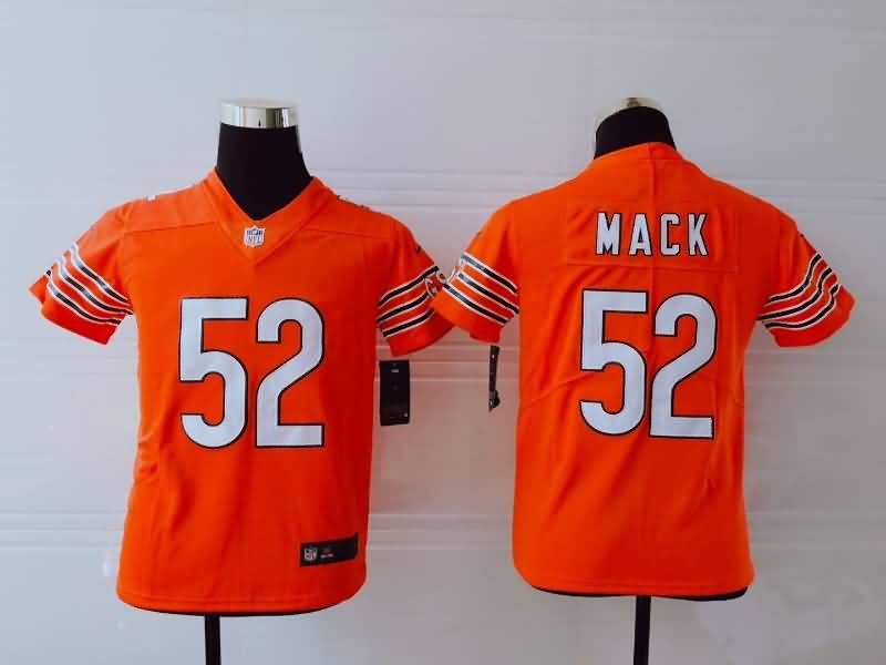 Kids Chicago Bears Orange #52 MACK NFL Jersey