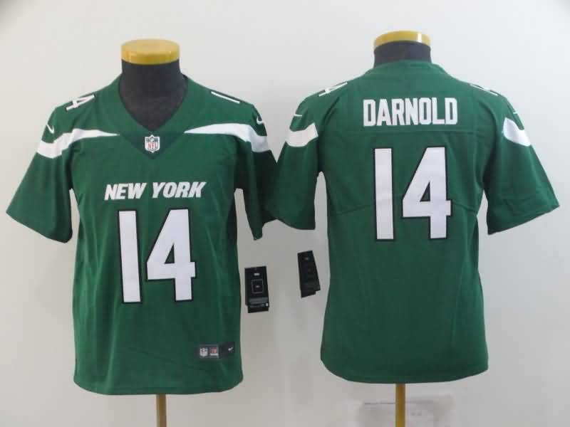 Kids New York Jets Green #14 DARNOLD NFL Jersey