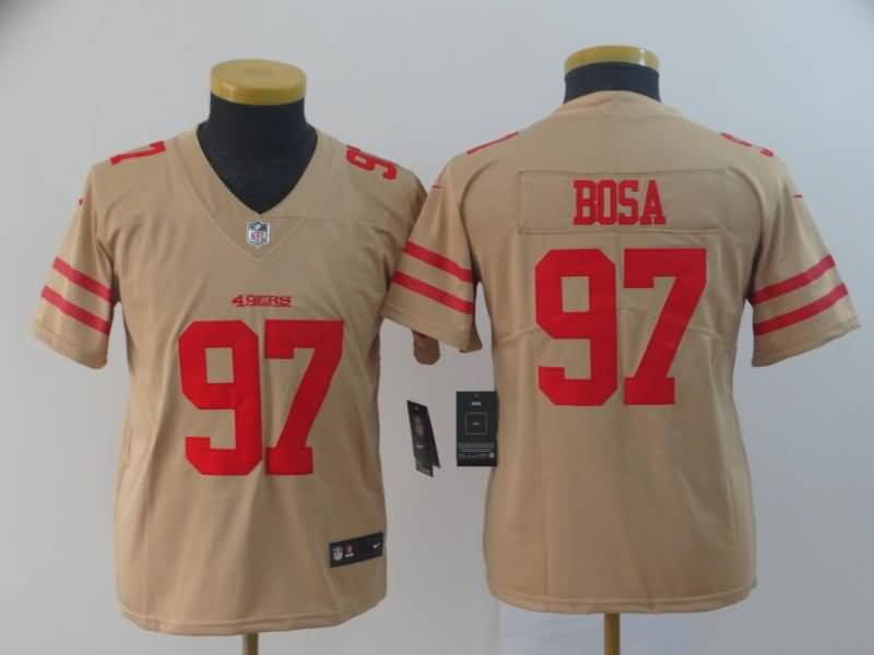 Kids San Francisco 49ers Grey #97 BOSA Inverted Legend NFL Jersey