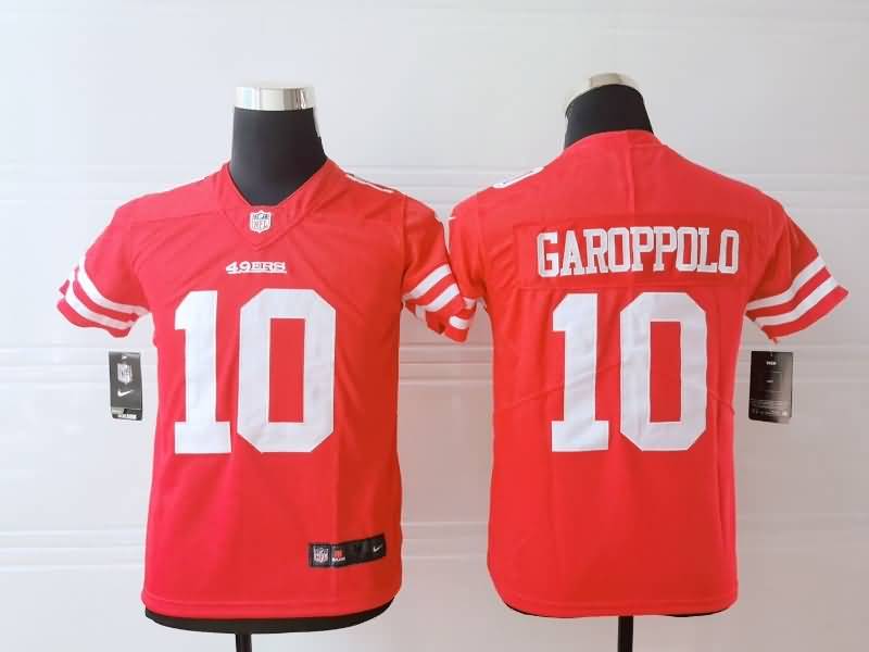 Kids San Francisco 49ers Red #10 GAROPPOLO NFL Jersey