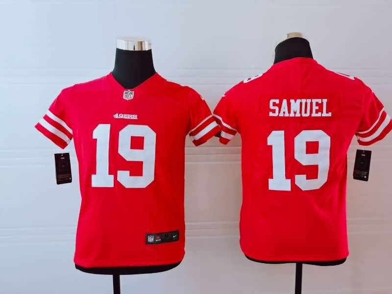 Kids San Francisco 49ers Red #19 SAMUEL NFL Jersey