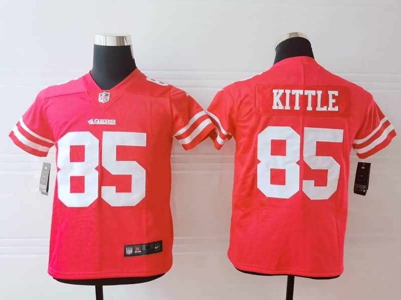 Kids San Francisco 49ers Red #85 KITTLE NFL Jersey