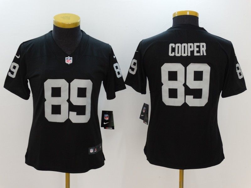 Las Vegas Raiders #89 COOPER Black Women NFL Jersey