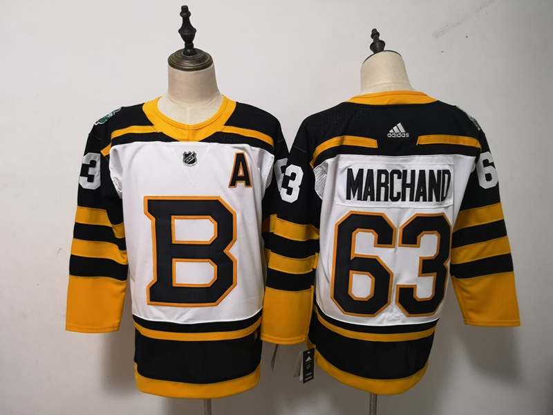 Boston Bruins White #63 MARGHAND Classics NHL Jersey