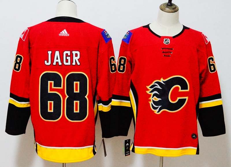 Calgary Flames Red #68 JAGR NHL Jersey