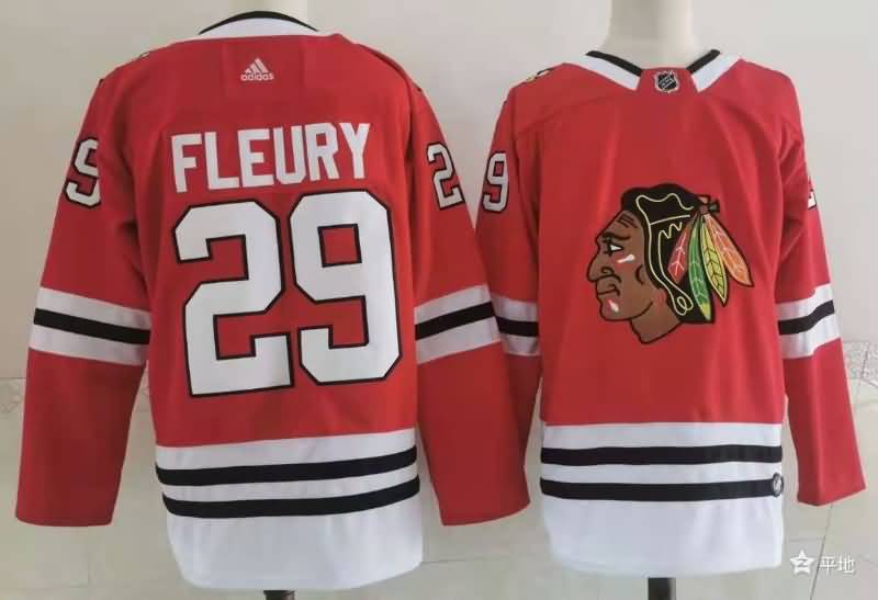 Chicago Blackhawks Red #29 FLEURY NHL Jersey