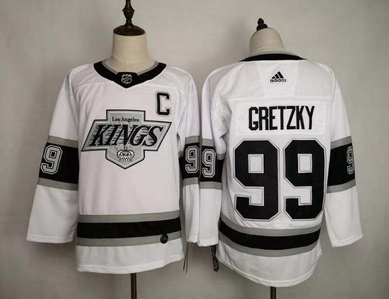 Los Angeles Kings White #99 GRETZKY Classics NHL Jersey