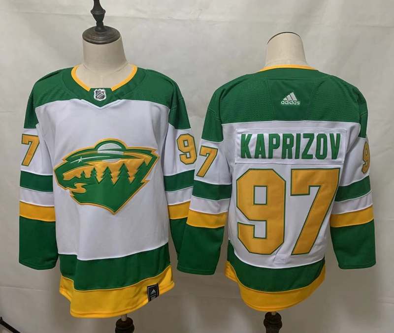 Minnesota Wild White #97 KAPRIZOV NHL Jersey