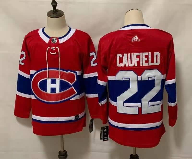 Montreal Canadiens Red #22 CAUFIELD NHL Jersey