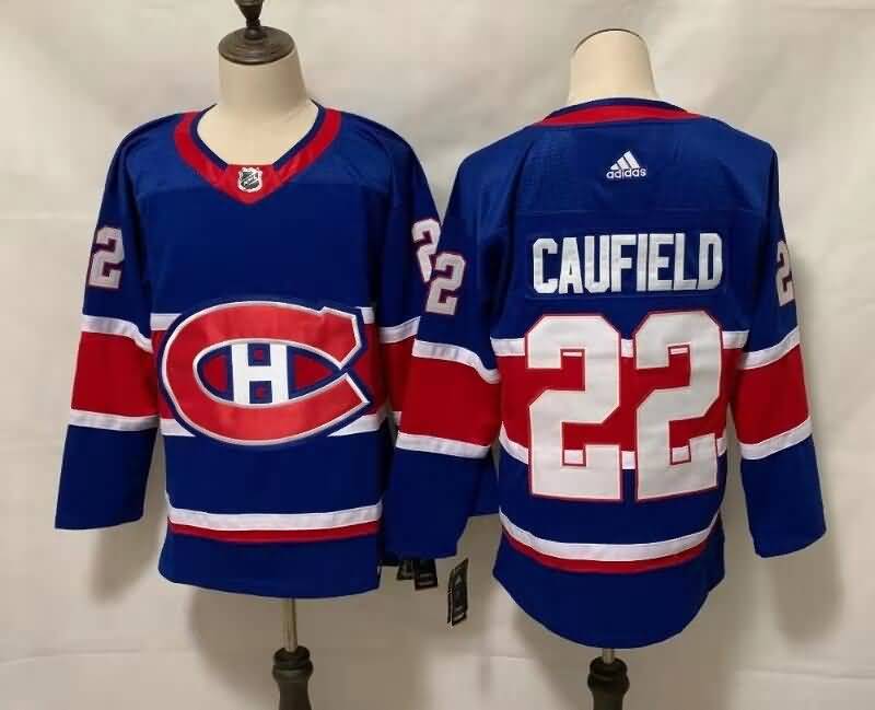 Montreal Canadiens Blue #22 CAUFIELD Classica NHL Jersey