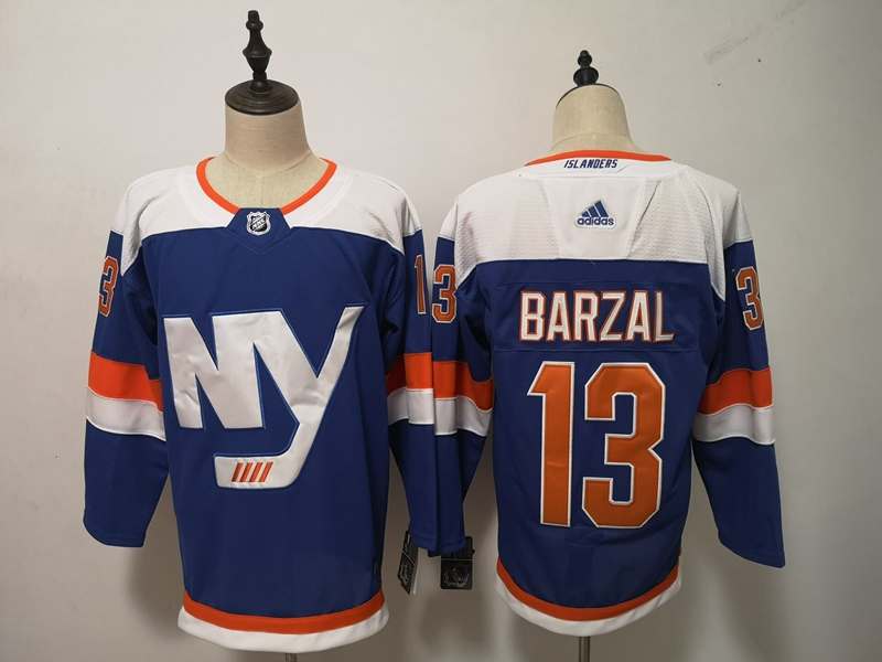 New York Islanders Blue #13 BARZAL NHL Jersey 02