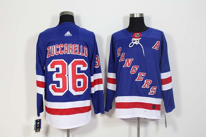 New York Rangers Blue #36 ZUCCARELLO NHL Jersey