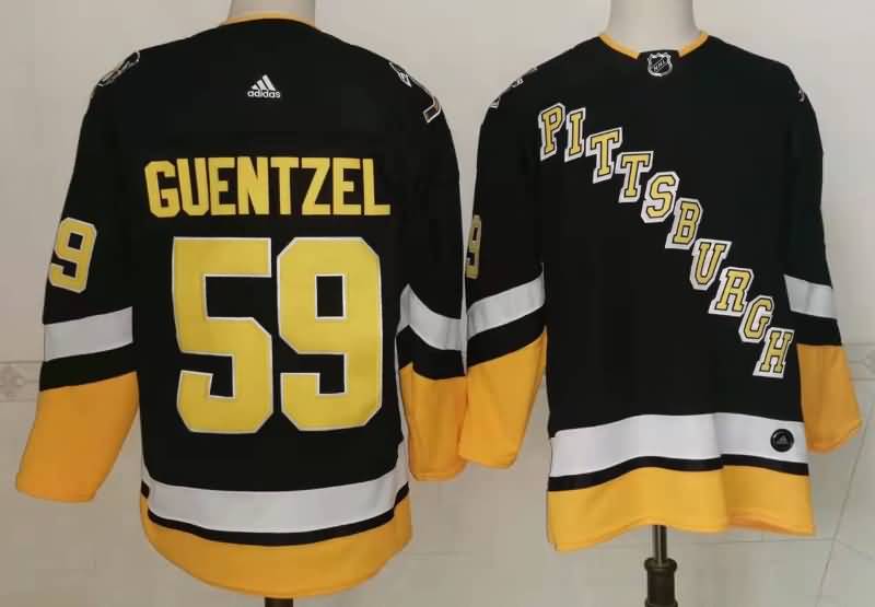 Pittsburgh Penguins Black #59 GUENTZEL NHL Jersey 03