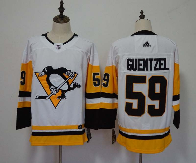 Pittsburgh Penguins White #59 GUENTZEL NHL Jersey