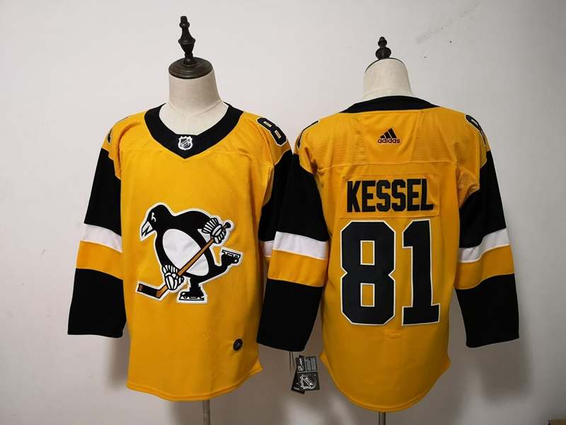 Pittsburgh Penguins Yellow #81 KESSEL NHL Jersey