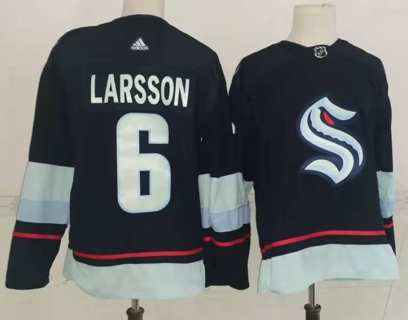Seattle Kraken Dark Blue #6 LARSSON NHL Jersey