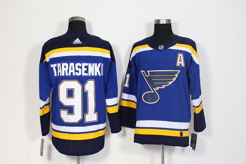 St Louis Blues Blue #91 TARASENKO NHL Jersey