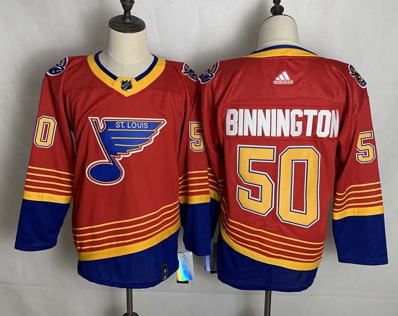 St Louis Blues Red #50 BINNINGTON Classics NHL Jersey