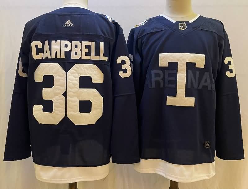 Toronto Maple Leafs Dark Blue #36 CAMPBELL NHL Jersey