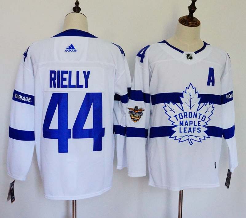 Toronto Maple Leafs White #44 RIELLY NHL Jersey