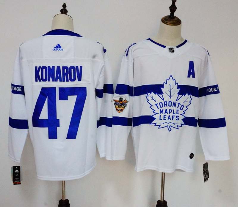 Toronto Maple Leafs White #47 KOMAROW NHL Jersey