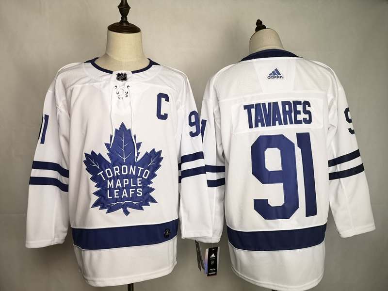 Toronto Maple Leafs White #91 TAVARES NHL Jersey