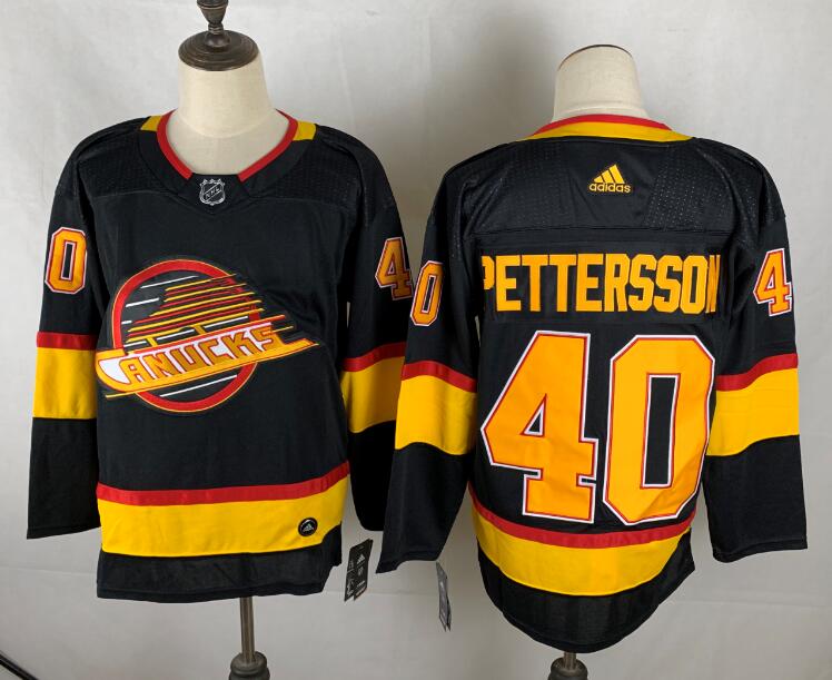Vancouver Canucks Black #40 PETTERSSON NHL Jersey