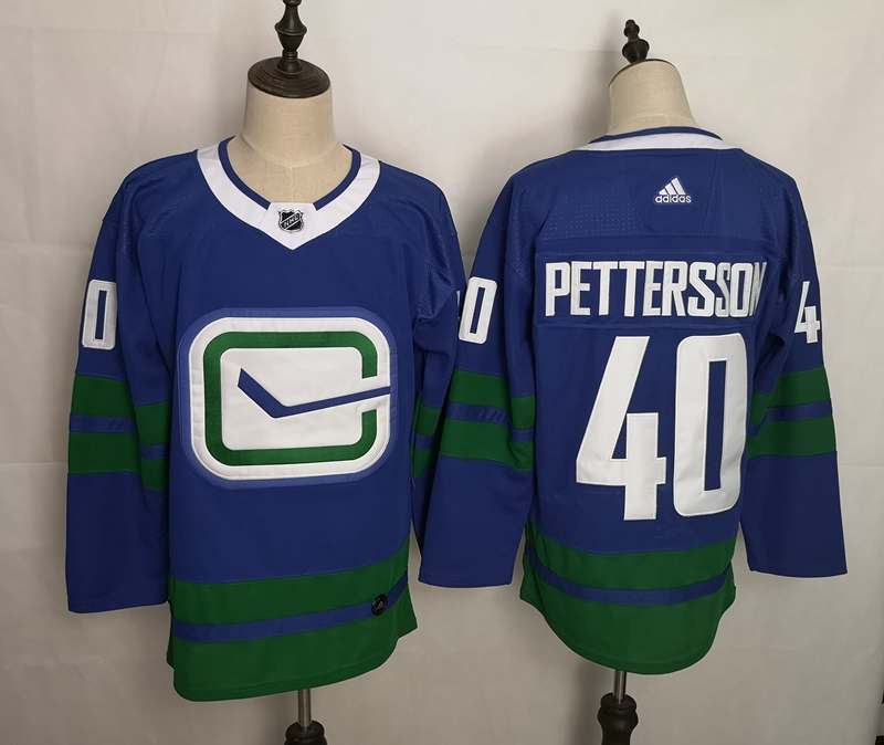 Vancouver Canucks Blue #40 PETTERSSON NHL Jersey