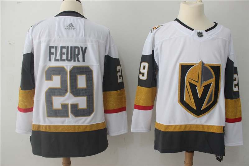 Vegas Golden Knights White #29 FLEURY NHL Jersey