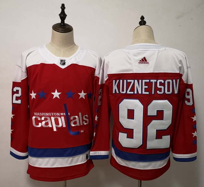 Washington Capitals Red #92 KUZNETSOV NHL Jersey 02