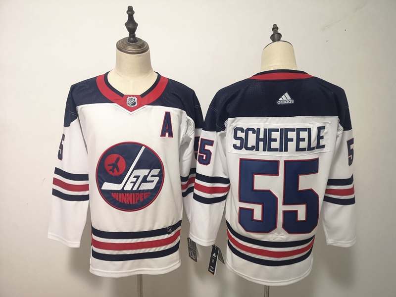 Winnipeg Jets White #55 SCHEIFELE NHL Jersey 02