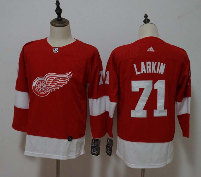 Detroit Red Wings #71 LARKIN Red Women NHL Jersey