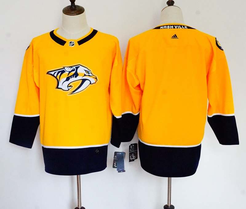 Nashville Predators Yellow Women NHL Jersey Custom