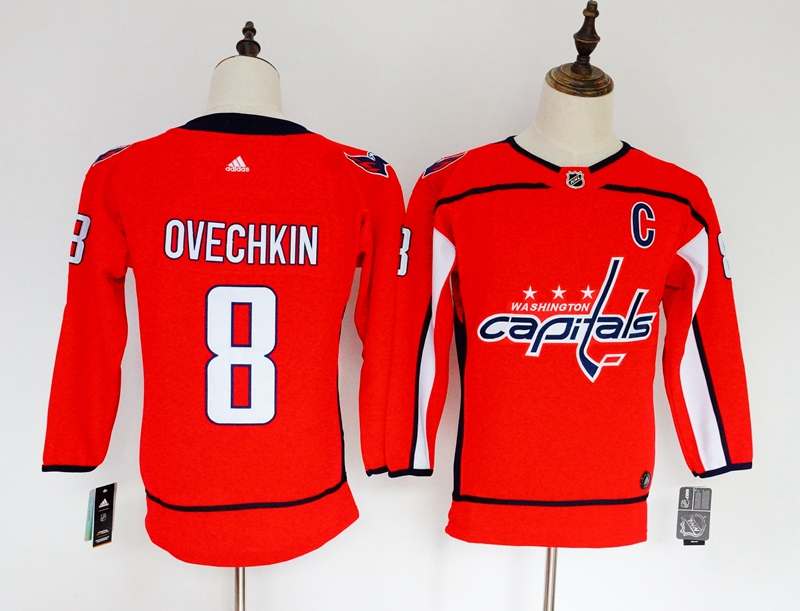 Washington Capitals #8 OVECHKIN Red Women NHL Jersey
