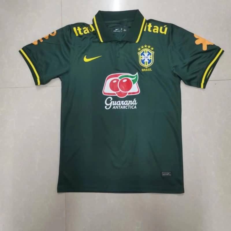 AAA Quality Brazil 2022 Green Polo Soccer T-Shirt