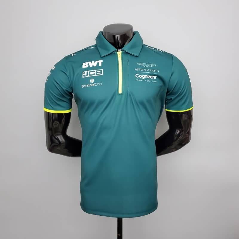 AAA Quality Aston Martin 2021 Green Polo Soccer T-Shirt