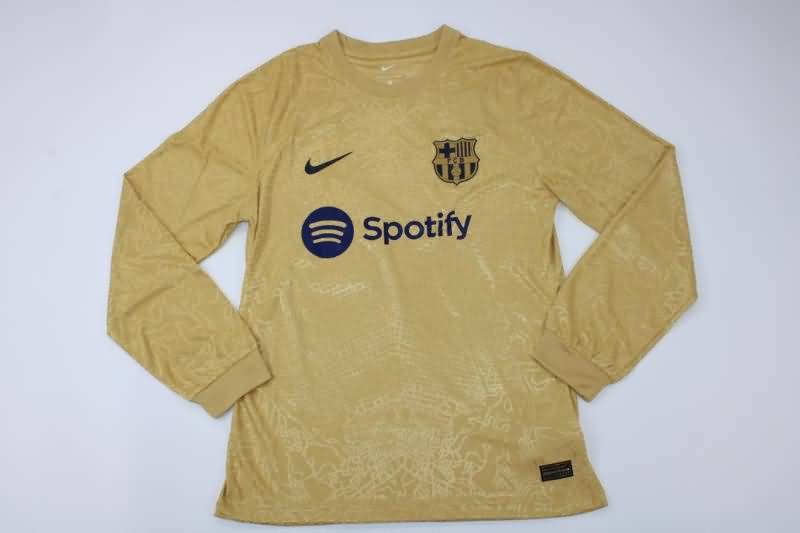 AAA Quality Barcelona 22/23 Away Long Sleeve Soccer Jersey(Player)