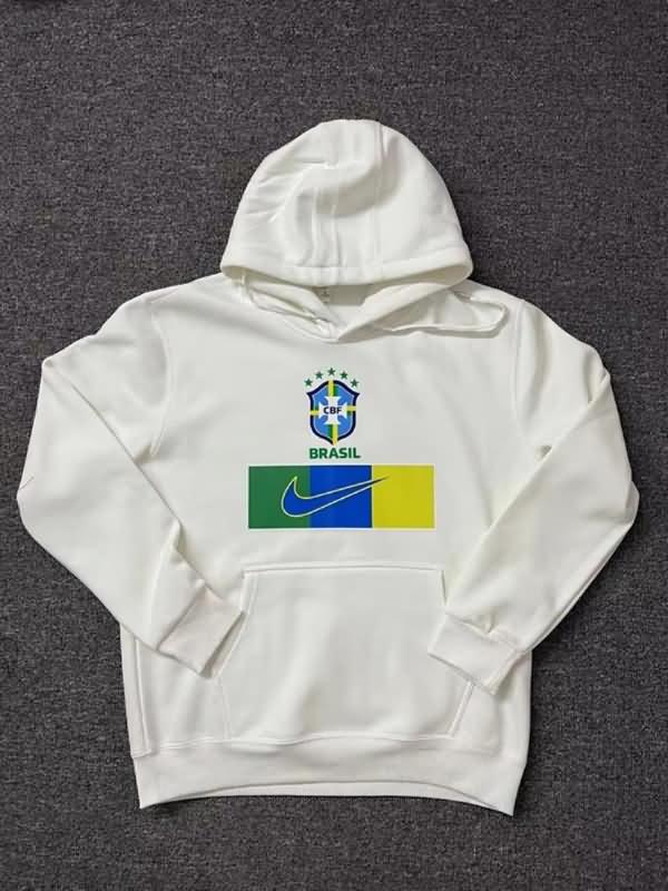 AAA Quality Brazil 2022 White Soccer Hoodie